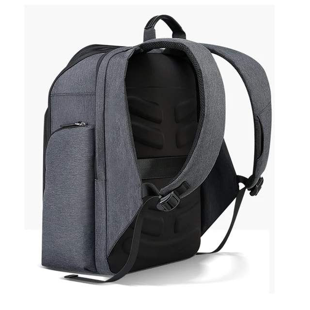 Alt view image 3 of 7 - Bopai 851-010128 Business Anti-theft Waterproof Large Capacity Double Shoulder Bag,with USB Charging Port, Size: 34x19x43cm (Black)