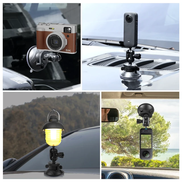 Alt view image 7 of 7 - PULUZ 1/4 inch Magic Arm Suction Cup Mount (Black)