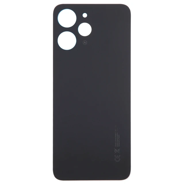 Alt view image 2 of 5 - For Redmi 12 4G OEM Glass Material Battery Back Cover (Black)