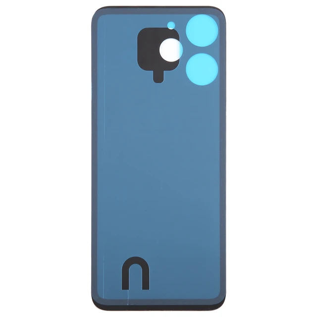 Alt view image 3 of 5 - For Redmi 12 4G OEM Glass Material Battery Back Cover (Black)