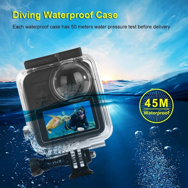 Alt view image 4 of 14 - PULUZ 45m Underwater Waterproof Housing Diving Case for GoPro MAX, with Buckle Basic Mount & Screw