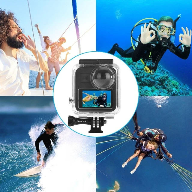 Alt view image 7 of 14 - PULUZ 45m Underwater Waterproof Housing Diving Case for GoPro MAX, with Buckle Basic Mount & Screw