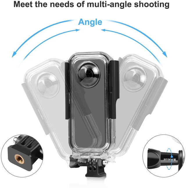 Alt view image 2 of 12 - For Insta360 X3 PULUZ 30m Underwater Waterproof Housing Case