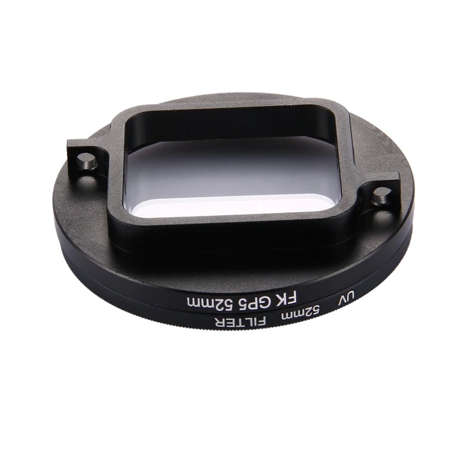 Alt view image 2 of 7 - 52mm 3 in 1 Round Circle UV Lens Filter with Cap for GoPro HERO7 Black/6 /5
