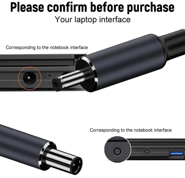 Alt view image 4 of 7 - 1.8m 140W Type-C to DC Laptop Charging Cable, Model:DC5.5x2.5mm 20V7A