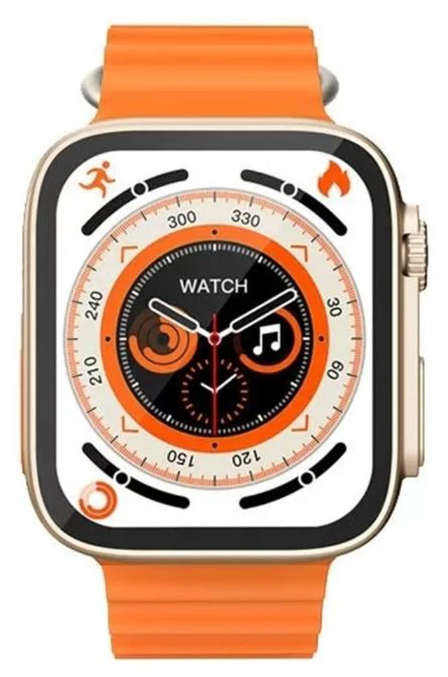 Main image of T800 Ultra 1.99 inch Ocean Silicone Band Smart Watch Support Heart Rate / ECG (Black)
