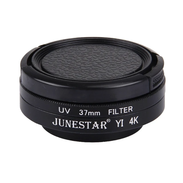 Alt view image 5 of 7 - JUNESTAR for Xiaoyi Yi II 4K Sport Action Camera Proffesional 37mm UV Filter + Lens Protective Cap