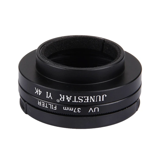 Alt view image 6 of 7 - JUNESTAR for Xiaoyi Yi II 4K Sport Action Camera Proffesional 37mm UV Filter + Lens Protective Cap