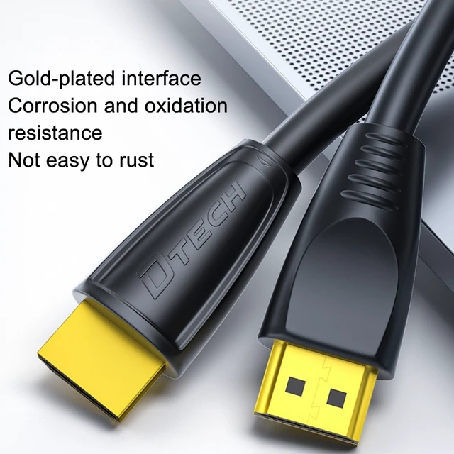 Alt view image 3 of 4 - DTECH HDMI 2.0 HD Connection Cable 4K 60Hz Computer TV Connection Cable, Length: 0.75m 0.75m