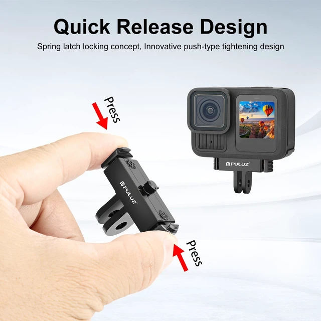 Alt view image 4 of 6 - For GoPro HERO13 Black PULUZ Magnetic Quick Release Base Mount (Black)