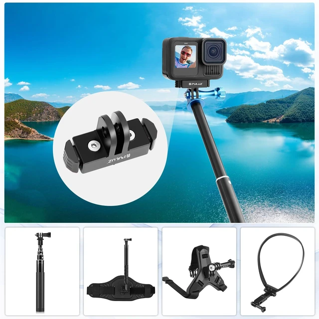 Alt view image 6 of 6 - For GoPro HERO13 Black PULUZ Magnetic Quick Release Base Mount (Black)