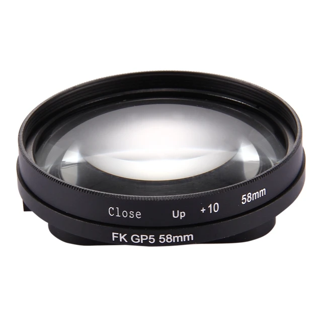 Alt view image 2 of 7 - 58mm 2 in 1 10X Close-Up Lens Filter for GoPro HERO7 Black/6 /5