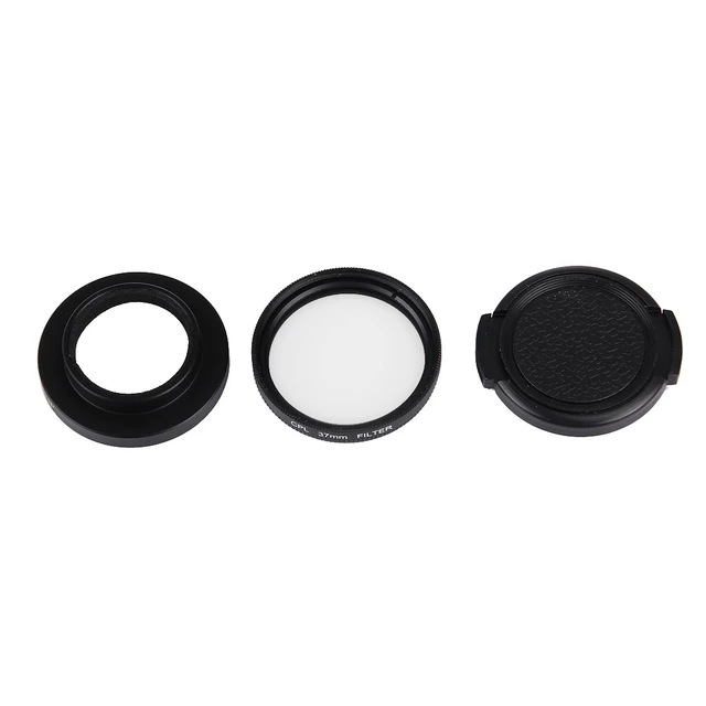 Alt view image 2 of 7 - JUNESTAR for Xiaoyi Yi II 4K Sport Action Camera Proffesional 37mm CPL Filter + Lens Protective Cap