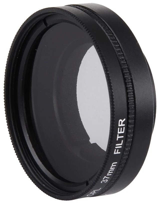 Main image of JUNESTAR for Xiaoyi Yi II 4K Sport Action Camera Proffesional 37mm CPL Filter + Lens Protective Cap
