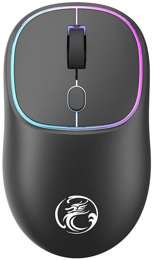 Alt view image 2 of 6 - iMICE W-618 Rechargeable 4 Buttons 1600 DPI 2.4GHz Bluetooth Silent Wireless Mouse for Computer PC Laptop (Black)