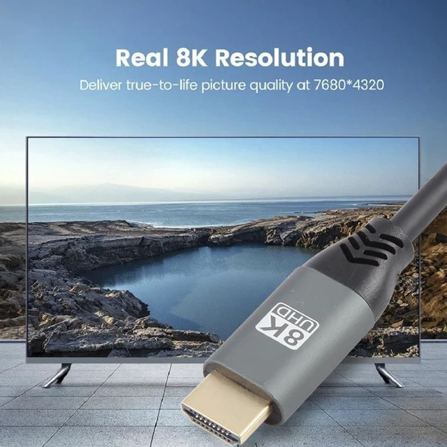 Alt view image 4 of 4 - HDMI2.1 8K 120Hz High Dynamic HD Cable, Cable Length:5m 120Hz 5m