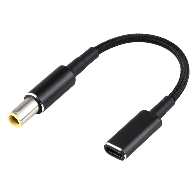 Alt view image 2 of 3 - PD 100W 18.5-20V 7.9 x 0.9mm to USB-C / Type-C Adapter Nylon Braid Cable