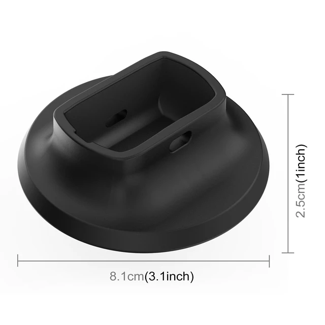 Alt view image 2 of 5 - For Insta360 X5 PULUZ Silicone Dock Desktop Adhesive Base Bracket (Black) (Black)