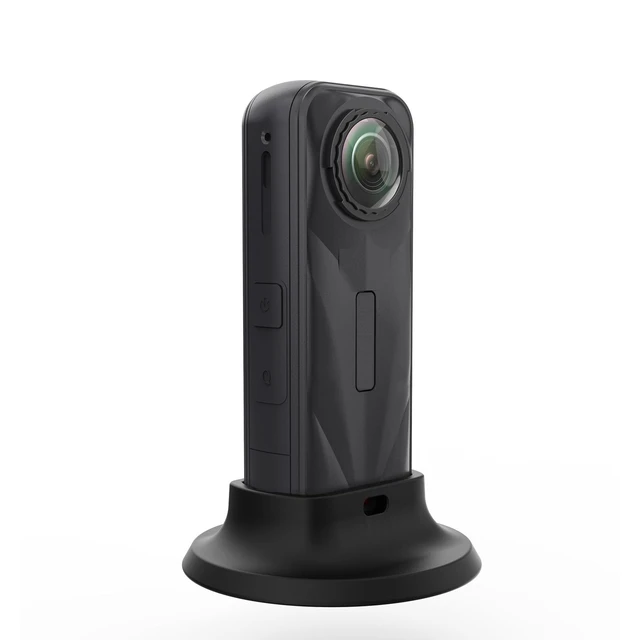 Alt view image 4 of 5 - For Insta360 X5 PULUZ Silicone Dock Desktop Adhesive Base Bracket (Black) (Black)