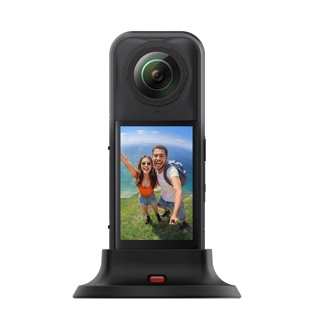 Alt view image 5 of 5 - For Insta360 X5 PULUZ Silicone Dock Desktop Adhesive Base Bracket (Black) (Black)