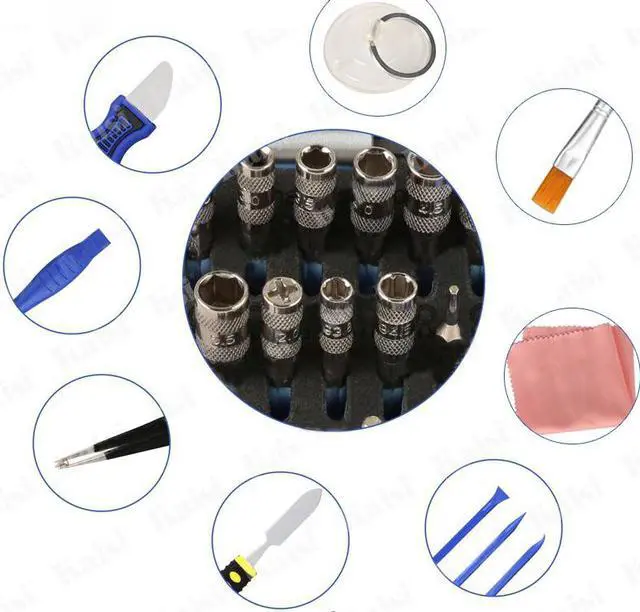 Alt view image 4 of 5 - Kaisi K-1766 63 in 1 Magnetic Precision Electronics Screwdriver set Hand Tools For Phone Repair Tool Kit