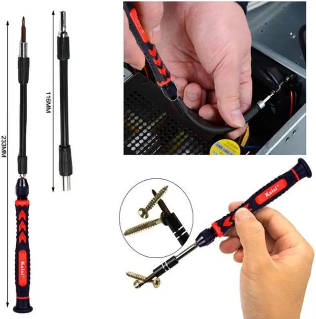 Alt view image 6 of 6 - Kaisi 3801-S2 38 in 1 Precision Multi-function Screwdriver Set
