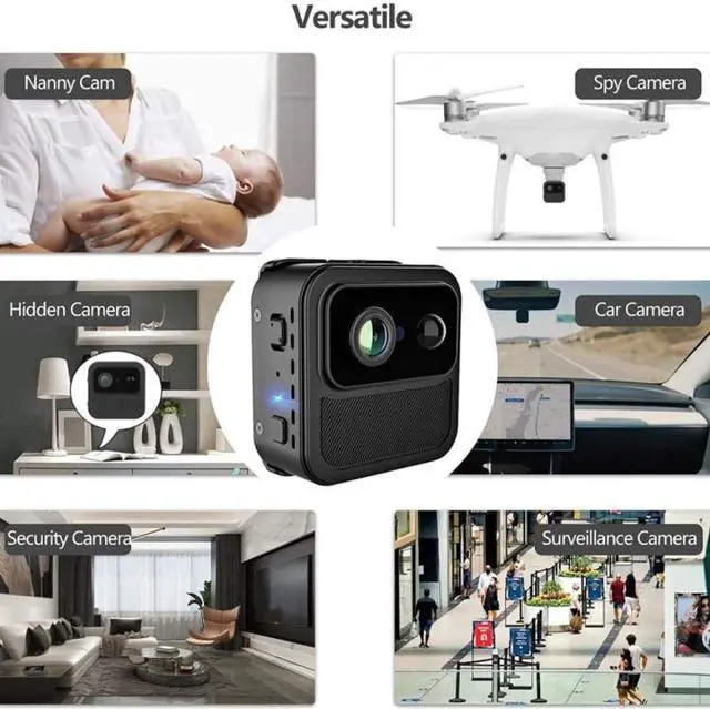Alt view image 4 of 7 - R9 Portable Cell Phone Remote Webcam Home Wireless WiFi Camera HD Night Vision Monitor Camera