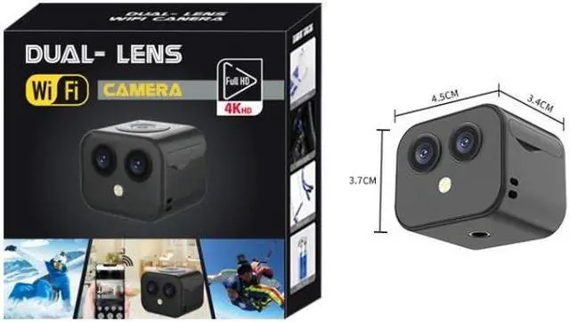 Alt view image 4 of 7 - D3 HD 4K Dual Lens Wifi Camera Mobile Phone Wireless Remote Two Way Intercourse Monitoring Camera