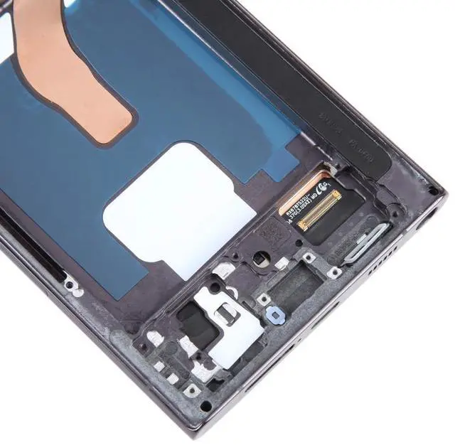 Alt view image 6 of 7 - For Samsung Galaxy S22 Ultra 5G SM-S908U US Edition 6.78 inch OLED LCD Screen Digitizer Full Assembly with Frame (Black)