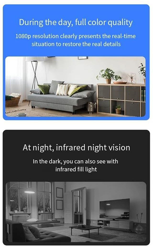 Alt view image 4 of 7 - X2 Smart HD Mini WiFi Camera Support Night Vision & Motion Detection & TF Card