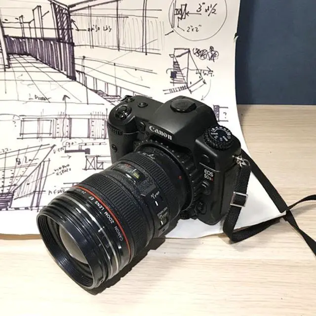 Alt view image 3 of 6 - For Canon EOS 5DSR Non-Working Fake Dummy DSLR Camera Model Photo Studio Props with Strap