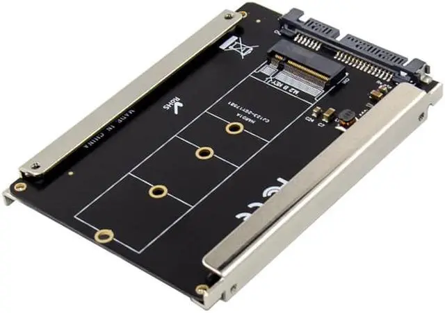Alt view image 2 of 5 - SATA3.0 ? to M.2 NGFF B KEY SSD NVMe adapter Card 6Gbps