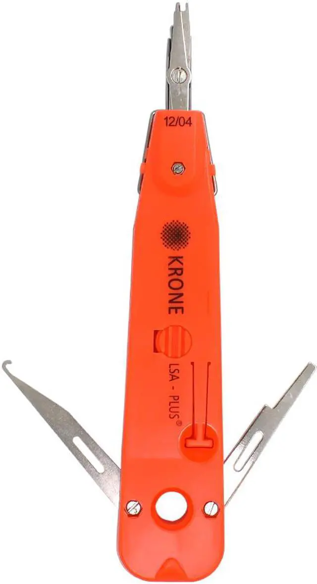 Alt view image 3 of 7 - Krone Lsa-plus Telecom Phone Wire Cable tester tracker RJ11 RJ45 Punch Down Network Tool Kit Pliers Crimper Grey 18cm Long
