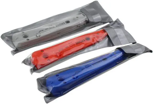 Alt view image 5 of 7 - 3PCS Portable KRONE LSA-Plus Punch Down Tool Kit For Telecom Phone Wire RJ11 Ethernet LAN Network Tool Pliers Cat5 RJ45 Cable 18cm Long