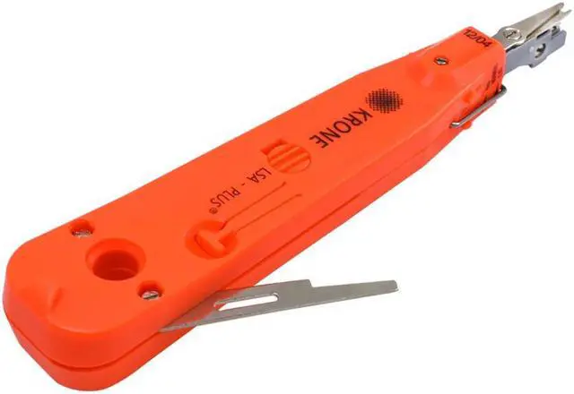 Alt view image 4 of 7 - Krone Lsa-plus Telecom Phone Wire Cable tester tracker RJ11 RJ45 Punch Down Network Tool Kit Pliers Crimper Grey 18cm Long