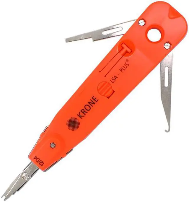 Alt view image 2 of 7 - Krone Lsa-plus Telecom Phone Wire Cable tester tracker RJ11 RJ45 Punch Down Network Tool Kit Pliers Crimper Grey 18cm Long
