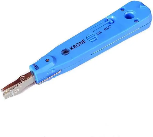 Alt view image 2 of 4 - Krone Lsa-plus Telecom Phone Wire Cable tester tracker RJ11 RJ45 Punch Down Network Tool Kit Pliers crimper Blue 18cm Long