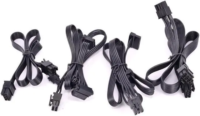 Alt view image 6 of 6 - Seasonic CPU 8pin to 4+4pin Power Supply Cable ATX 12V P4 to P8 With Net for KM3 Series X-750 X-850 SS-1050XP3 M12II Evo Series 620 650 750 850 Snow Silent 750 1050 FOCUS PLUS Gold SSR-850FX
