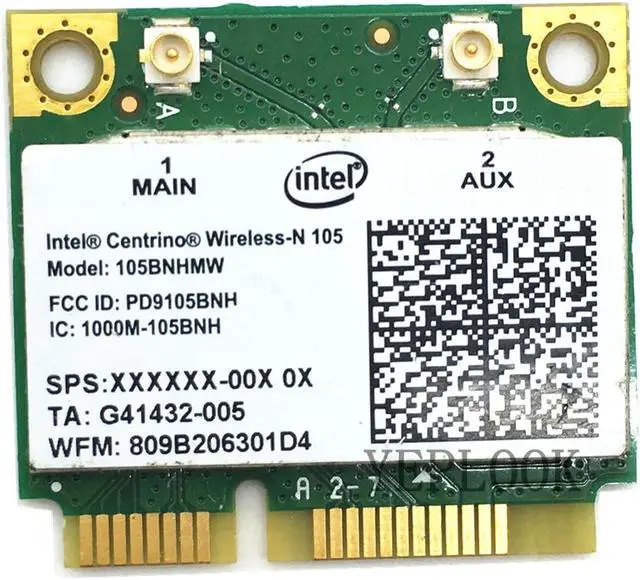 Alt view image 3 of 5 - 105BNHMW WiFi Card Wireless-N 105 Mini PCI-E 150Mbps 2.4GHz 802.11B/G/N WiFi Adapter