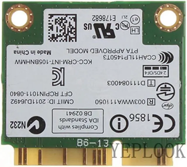 Alt view image 4 of 5 - 105BNHMW WiFi Card Wireless-N 105 Mini PCI-E 150Mbps 2.4GHz 802.11B/G/N WiFi Adapter