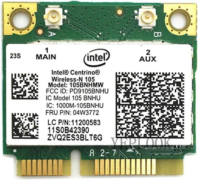 Main image of 105BNHMW WiFi Card Wireless-N 105 Mini PCI-E 150Mbps 2.4GHz 802.11B/G/N WiFi Adapter For E73 E93