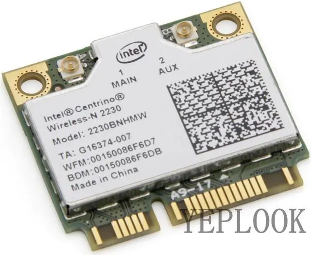 Alt view image 3 of 7 - 2230 2230BNHMW 300Mbps Wi-Fi+BT 4.0 Wireless-N Wi-Fi Adapter Half Mini PCI-e Wireless Wifi Wlan Card Network card