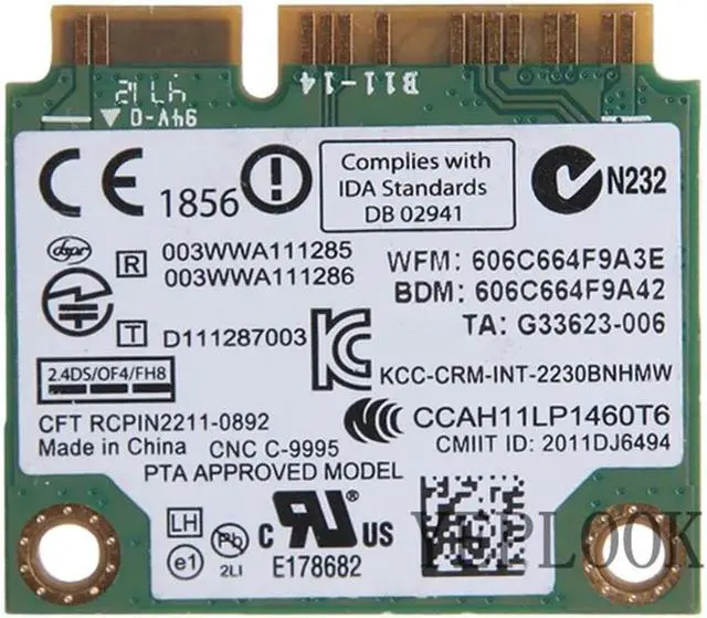 Alt view image 4 of 7 - 2230 2230BNHMW 300Mbps Wi-Fi+BT 4.0 Wireless-N Wi-Fi Adapter Half Mini PCI-e Wireless Wifi Wlan Card Network card
