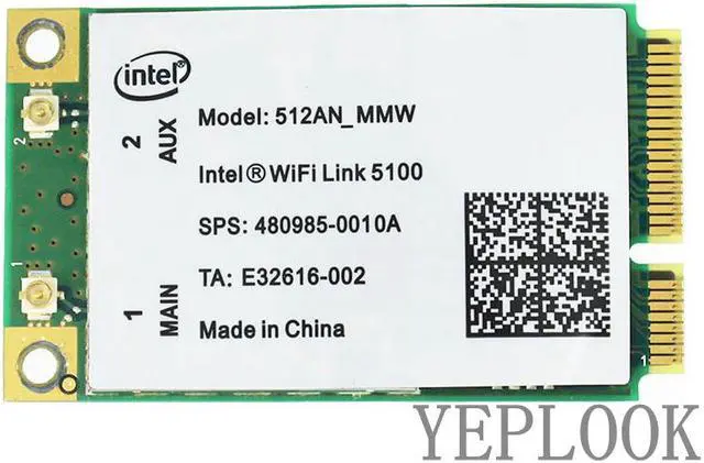 Main image of 5100 512AN MMW 300Mbps Wireless PCI-E Wifi Dual band 2.4G/5Ghz 802.11N for Laptops General Edition WIFI CARD WLAN Card