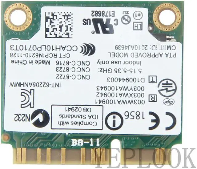 Alt view image 3 of 5 - 6205 62205AN 300Mbps Dual Band 2.4Ghz 5Ghz Mini PCI-E Wifi Card Wlan Network Adapter Advanced-N Wireless Card Standard/Public Version