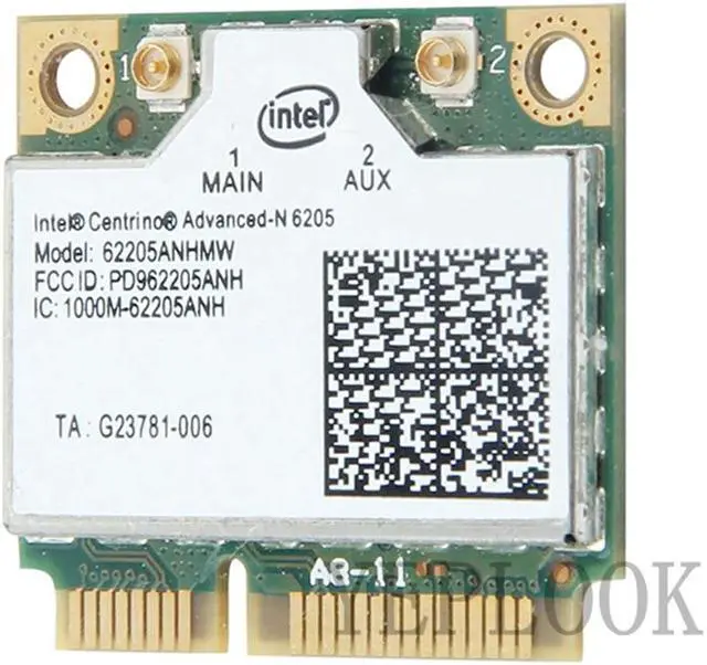 Alt view image 4 of 5 - 6205 62205AN 300Mbps Dual Band 2.4Ghz 5Ghz Mini PCI-E Wifi Card Wlan Network Adapter Advanced-N Wireless Card Standard/Public Version