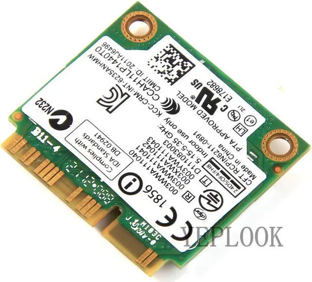 Alt view image 3 of 7 - 6235 6235ANHMW 6235AN 300Mbps Dual Band 2.4G/5Ghz Bluetooth 4.0 Mini PCI-E Wireless Lan Card Intel Centrino Advanced-N 05K9GJ