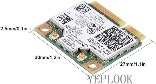Alt view image 5 of 7 - 7260AC Dual Band 2.4 5Ghz 300M+867Mbps 802.11ac/a/b/g Mini PCI-E Wifi Card For IBM S1 S440 S540 E440 E540 E540 X140E E63Z E93Z E73