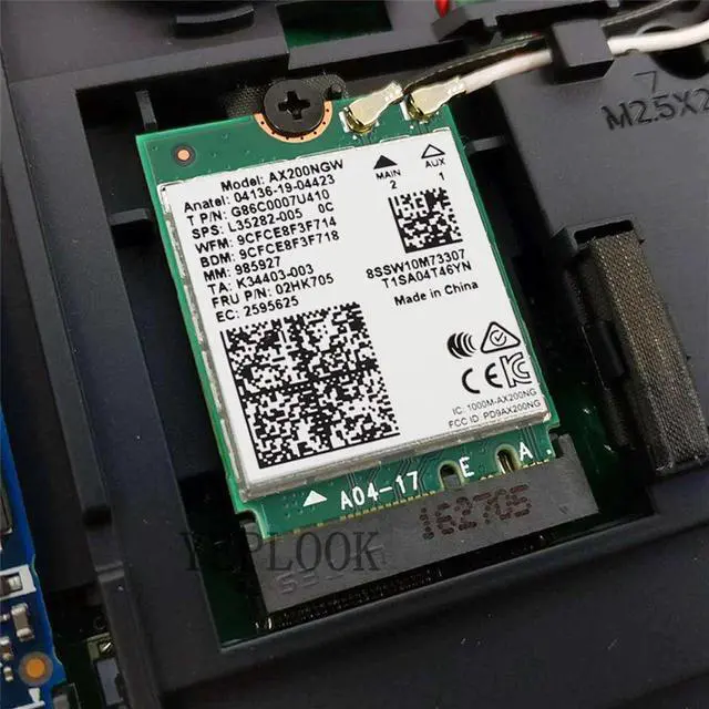 Alt view image 5 of 5 - Wifi6 Wifi Card Intel AX200 2400Mbps Dual Band 2.4G/5G Bluetooth 5.1 NGFF M.2 KEY E 802.11ax MU-MIMO Laptop Desktop Wireless Card