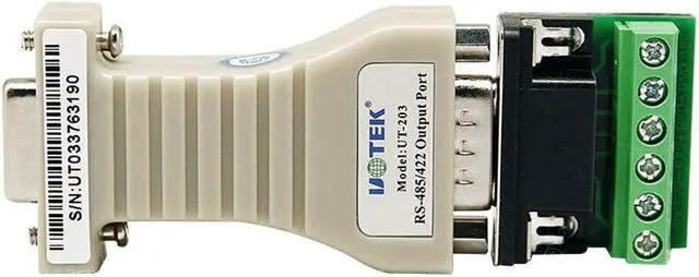 Alt view image 3 of 7 - UTEK UT-203A RS232 to RS485/422 DB9 Connector Passive Converter Switch with 6Pin Terminal Block Transmission Distance 1.2K